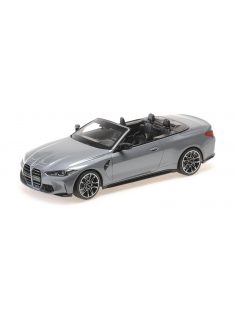   Minichamps - 1:18 BMW M4 CABRIOLET – 2021 – GREY METALLIC - MINICHAMPS