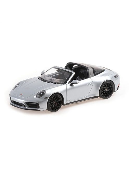 Minichamps - 1:18 Porsche 911 (992)  Targa 4 Gts - 2021 - Silver