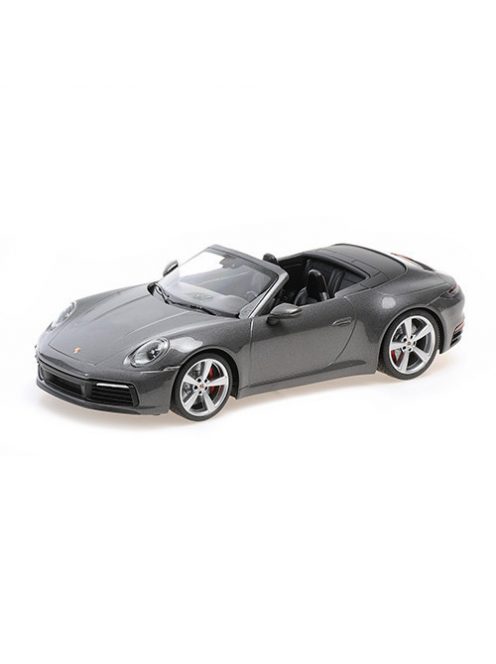 Minichamps - 1:18 Porsche 911 Carrera 4S Cabriolet - 2019 - Grey Metallic