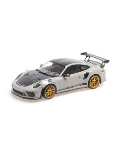   Minichamps - 1:18 Porsche 911 Gt3Rs (991.2) - 2019 - Chalk W/ Weissach Package W/ Golden Magnesium Wheels