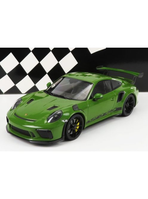 Minichamps - PORSCHE PORSCHE 911 991-2 GT3 RS COUPE WEISSACH PACKAGE 2019 - BLACK WHEELS GREEN