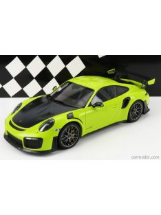   Minichamps - Porsche Porsche 911 991-2 Gt2 Rs Coupe 2018 - Silver Magnesium Wheels Green Black