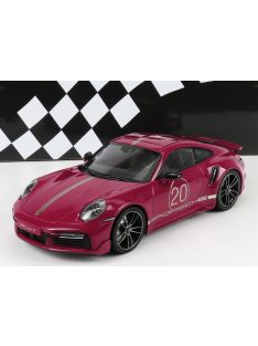   Minichamps - PORSCHE PORSCHE 911 992 TURBO S COUPE N 20 SPORT DESIGN 2021 RED