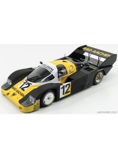 Minichamps - Porsche 956K Team Bad Aachen Schornstein Racing N 12 1000Km Monza 1984 Merl - Schornstein Black Yellow