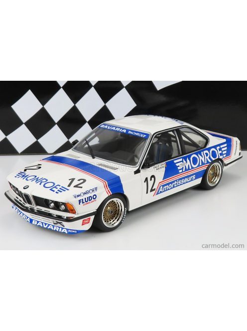 Minichamps - Bmw 6-Series 635 Csi Team Monroe N 12 500Km Monza 1985 C.Ballot-Lena - M.De Deyne White Blue