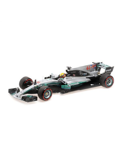 Minichamps - 1:18 Mercedes Amg Petronas Formula One Team F1 W08 Eq Power+ - Lewis Hamilton - World Champion 2017