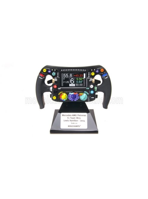 Minichamps - ACCESSORIES STEERING WHEEL - VOLANTE F1  MERCEDES GP W05 EQ PERFORMANCE TEAM AMG PETRONAS MOTORSPORT N 44 WORLD CHAMPION SEASON 2014 LEWIS HAMILTON BLACK