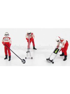   Minichamps - FIGURES F1 PIT-STOP TOYOTA 2002 JACK SET - FIGURES WHITE RED