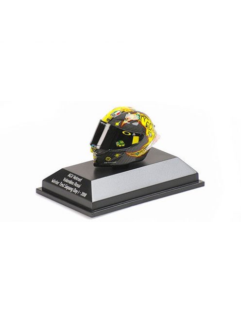 Minichamps - 1:8 Agv Helmet - Valentino Rossi - Winter Test Sepang Day 1 2018