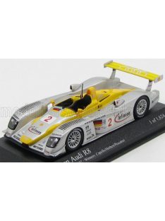   Minichamps - AUDI R8 TEAM INFINEON N 2 WINNER 12h SEBRING 2002 CAPELLO - HERBERT - PESCATORI SILVER YELLOW