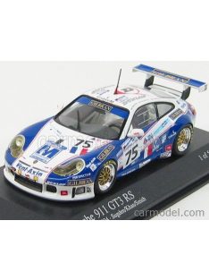   Minichamps - Porsche 911 996 Gt3Rs N 75 24H Le Mans 2004 Sugden - Khan - Smith White Blue