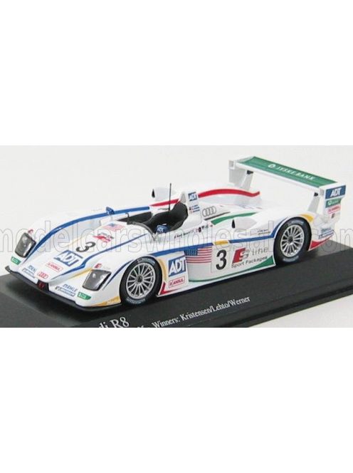 Minichamps - AUDI R8 3.6L TURBO TEAM ADT CHAMPION RACING N 3 WINNER 24h LE MANS 2005 T.KRISTENSEN - JJ LETO - M.WERNER WHITE GREEN