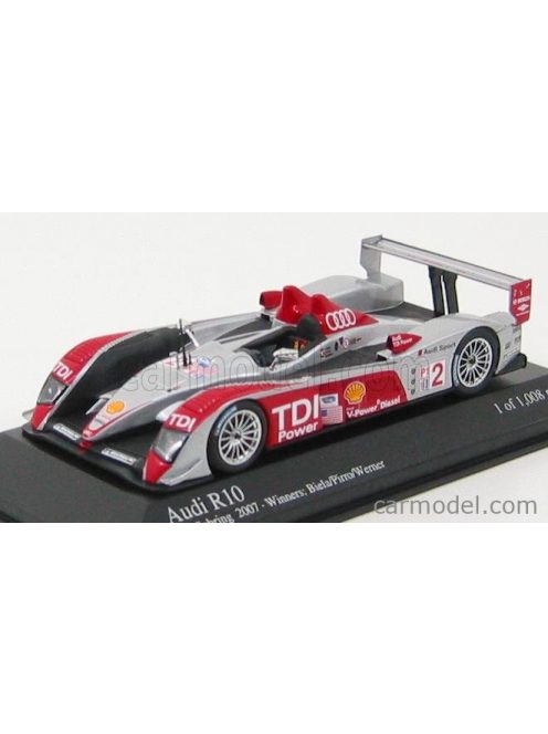 Minichamps - Audi R10 N 2 Winner 12H Sebring 2007 - Pirro Biela Werner Silver Red