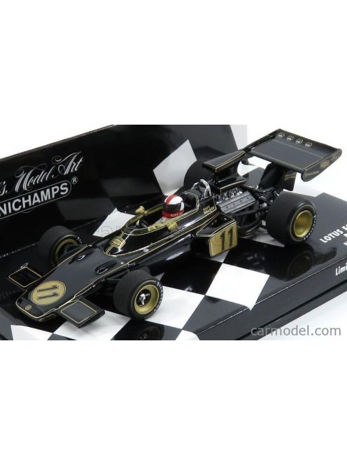 Minichamps - Lotus F1 72 Ford N 11 Usa Gp 1972 D.Walker Black Gold