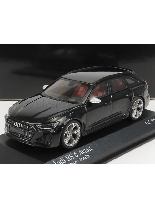 Minichamps - AUDI A6 AUDI RS6 AVANT SW STATION WAGON 2019 BLACK MET