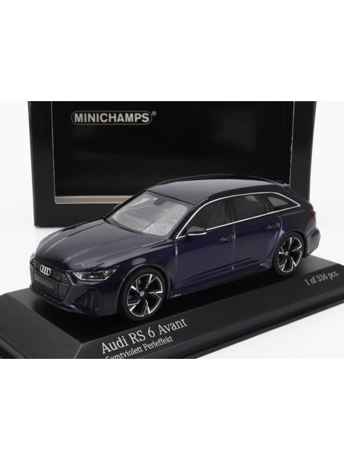 Minichamps - AUDI A6 AUDI RS6 AVANT SW STATION WAGON 2019 PURPLE MET