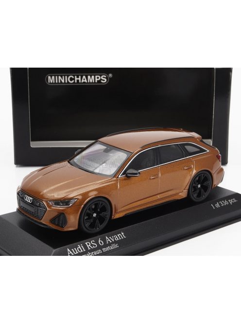 Minichamps - AUDI A6 AUDI RS6 AVANT SW STATION WAGON 2019 BROWN MET