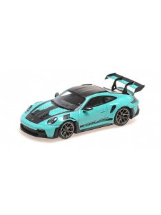   Minichamps - PORSCHE 911 992 GT3 RS COUPE 2024 - DARK SILVER WHEELS LIGHT GREEN BLACK