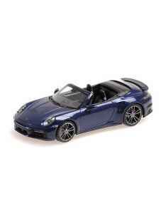   Minichamps - 1:43 Porsche 911 (992) Turbo S Cabriolet - 2019 - Blue Metallic