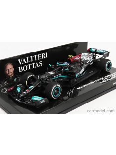   Minichamps - Mercedes Gp F1 W12 Mercedes M12 Eq Power+ Team Amg Petronas Motorsport Formula One N 77 3Rd Bahrain Gp 2021 Valtteri Bottas Black Green