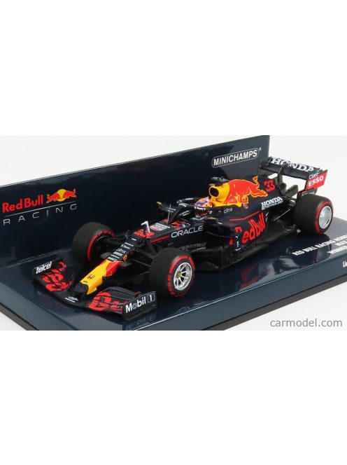 Minichamps - Red Bull F1 Rb16B Honda Ra620H Team Aston Martin N 33 Winner Germany Gp 2021 Max Verstappen Matt Blue Yellow Red