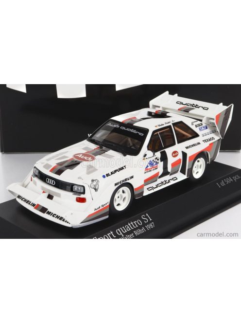 Minichamps - Audi Quattro Sport S1 E2 N 1 Winner Rally Pikes Peak Hill Climb 1987 W.Rohrl Yellow White Red