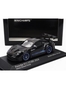   Minichamps - PORSCHE 911 992 GT3 RS COUPE WEISSACH PACKAGE 2024 - BLUE RIMS WHITE BLACK