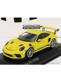   Minichamps - Porsche 911 991-2 Gt3 Rs Coupe 2018 - Silver Rims Racing Yellow