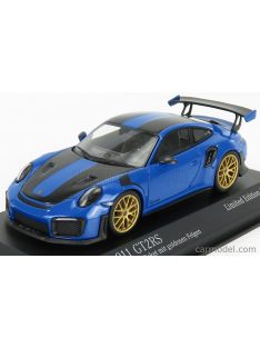   Minichamps - Porsche 911 991-2 Gt2 Rs Weissach Package Coupe 2018 Voodoo Blue Black