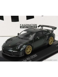   Minichamps - Porsche 911 991-2 Gt2 Rs Coupe 2018 - Gold Rims British Racing Green