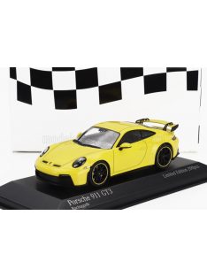   Minichamps - PORSCHE 911 992 GT3 COUPE 2020 - BLACK RIMS YELLOW