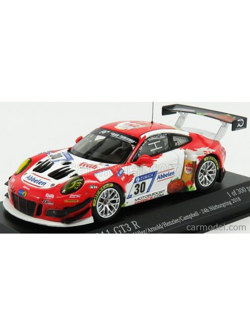 Minichamps - Porsche 911 991 Gt3R Frikadelli Racing Team N 30 24H Nurburgring 2018 A.Muller - Arnold - Henzler - Campbell Red White