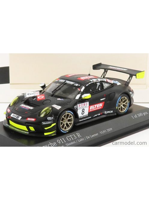 Minichamps - Porsche 911 991-2 Gt3-R Team Iron Force N 8 Vln1 Adac Nurburgring 2019 L.Luhr - A.De Leener - J.E.Slooten Black