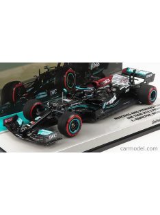   Minichamps - Mercedes Gp F1 W12 Mercedes M12 Eq Power+ Team Amg Petronas Motorsport Formula One N 44 Winner Bahrain Gp 2021 Lewis Hamilton Black Green