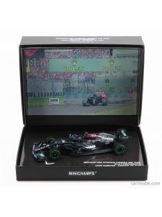   Minichamps - Mercedes Gp F1 W12 Team Amg Petronas N 44 - Alone On The Starting Grid - 2Nd Hungary Gp (With Rain Effect) 2021 Lewis Hamilton Black Green