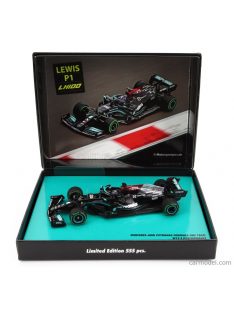   Minichamps - Mercedes Gp F1 W12 Mercedes M12 Eq Power+ Team Amg Petronas Motorsport Formula One N 44 Winner Sotchi Russian Gp 2021 Lewis Hamilton - 100Th Victory F1 Black Green