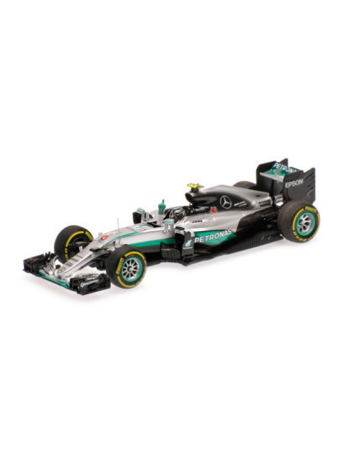 Minichamps - 1:43 Mercedes Amg Petronas Formula One Team F1 W07 Hybrid - Rosberg - World Champion - Abu Dhabi Gp 2016