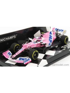   Minichamps - Mercedes Bwt F1 Rp20 Team Sportpesa Racing Point N 18 Austrian Gp 2020 Lance Stroll Pink Matt Blue