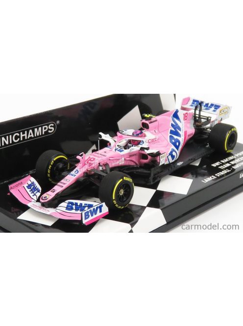 Minichamps - Mercedes Bwt F1 Rp20 Team Sportpesa Racing Point N 18 Austrian Gp 2020 Lance Stroll Pink Matt Blue