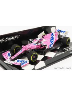   Minichamps - Mercedes Bwt F1 Rp20 Team Sportpesa Racing Point N 18 3Rd Italy Gp 2020 L.Stroll Pink Matt Blue