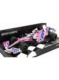   Minichamps - MERCEDES BWT F1  RP20 TEAM SPORTPESA RACING POINT N 11 2nd TURKISH GP 2020 SERGIO PEREZ MATT PINK BLUE