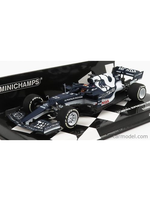 Minichamps - Alpha Tauri F1 At02 Honda Ra620H Team Alpha Tauri N 22 Azerbaijan Gp 2021 Yuki Tsunoda White Blue