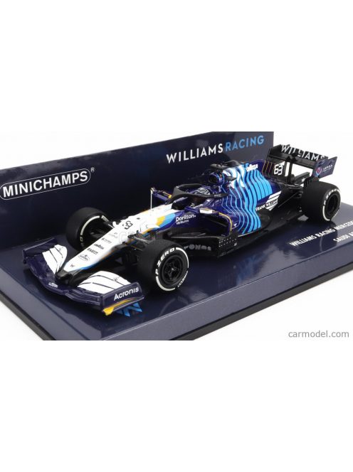 Minichamps - Williams F1 Fw43B Mercedes M12 Eq Power+ Team Williams Racing N 63 Saudi Arabia Gp 2021 George Russel White Light Blue