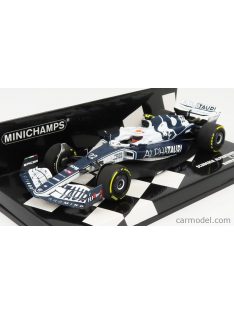   Minichamps - Alpha Tauri F1 At03 Honda Team Alpha Tauri N 22 8Th Bahrain Gp 2022 Yuki Tsunoda White Blue