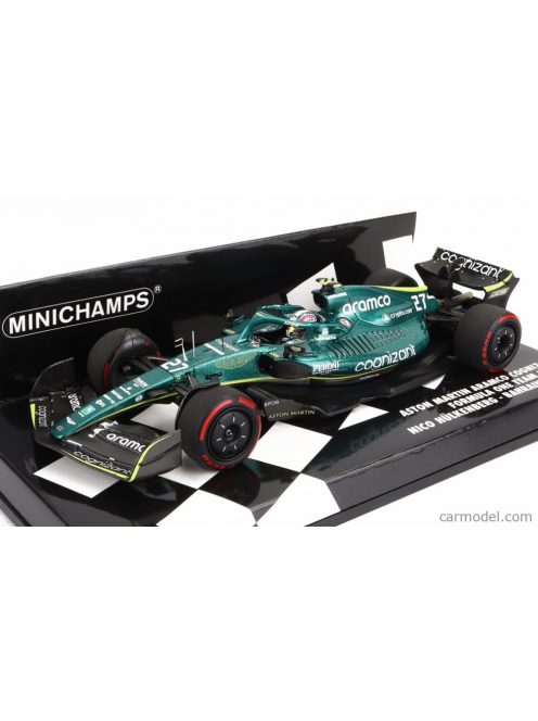 Minichamps - Aston Martin F1 Amr22 Team Aramco Cognizart N 27 Bahrain Gp 2022 Nico Hulkenberg Green Black