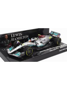   Minichamps - MERCEDES GP F1 W13E TEAM MERCEDES-AMG PETRONAS F1 N 44 MIAMI GP 2022 LEWIS HAMILTON SILVER GREEN