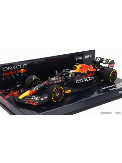 Minichamps - Red Bull F1  Rb18 Team Oracle Red Bull Racing N 1 Winner Canadian Gp World Champion 2022 Max Verstappen Matt Blue Yellow Red