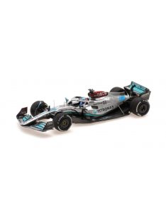   Minichamps - MERCEDES GP F1 W13E TEAM MERCEDES-AMG PETRONAS F1 N 63 3rd FRANCE GP 2022 GEORGE RUSSEL SILVER GREEN