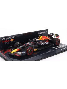   Minichamps - RED BULL F1  RB18 TEAM ORACLE RED BULL RACING N 1 WINNER HUNGARIAN GP WORLD CHAMPION 2022 MAX VERSTAPPEN MATT BLUE YELLOW RED