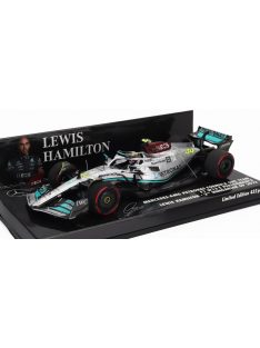   Minichamps - MERCEDES GP F1 W13E TEAM MERCEDES-AMG PETRONAS F1 N 44 2nd HUNGARIAN GP 2022 LEWIS HAMILTON SILVER GREEN